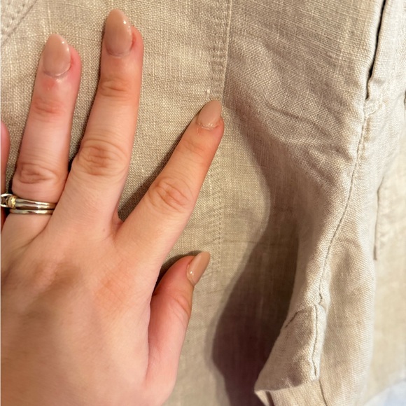 Athleta • NWT Voyager Linen Pant Sz 2 Beige High Rise Pockets Casual Coastal - Picture 11 of 13